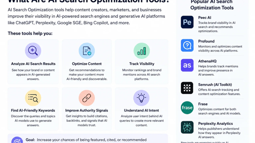 what are ai search optimization tools