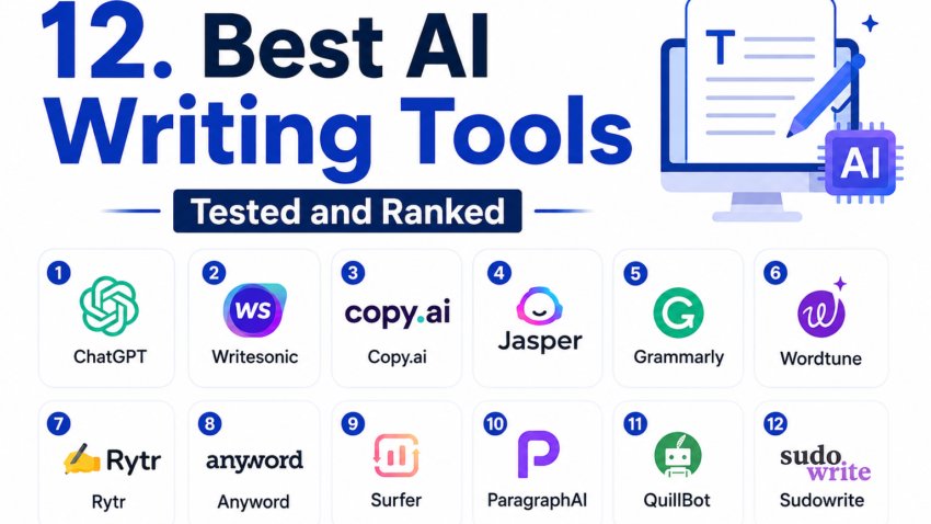 12. Best AI Writing Tools Tested and Ranked