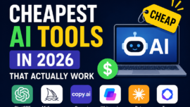 Cheapest AI Tools in 2026 That Actually Work