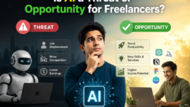 Discover whether AI is a threat or an opportunity for freelancers in 2026. Learn how to adapt, find new clients, and stay competitive.