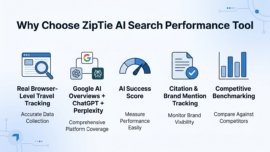 why choose ziptie ai search performance tool