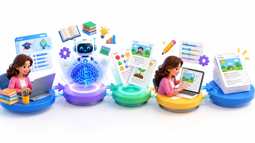 AI worksheet generator for elementary teacher