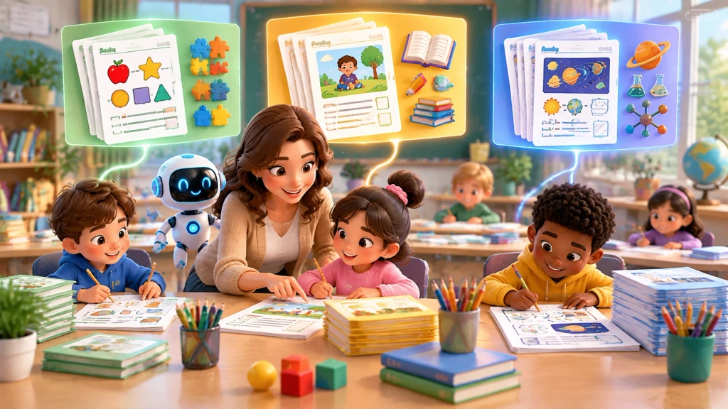 AI worksheet generator for elementary teacher