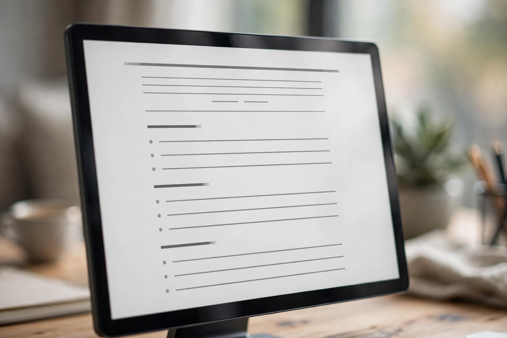 ATS-friendly resume template with AI-generated bullet points