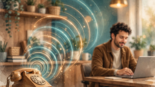 AI voice agent answering a business phone call in 2027